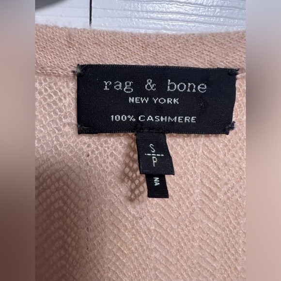 Rag and Bone Blush Pink Estelle Cashmere Sweater - Picture 3 of 4